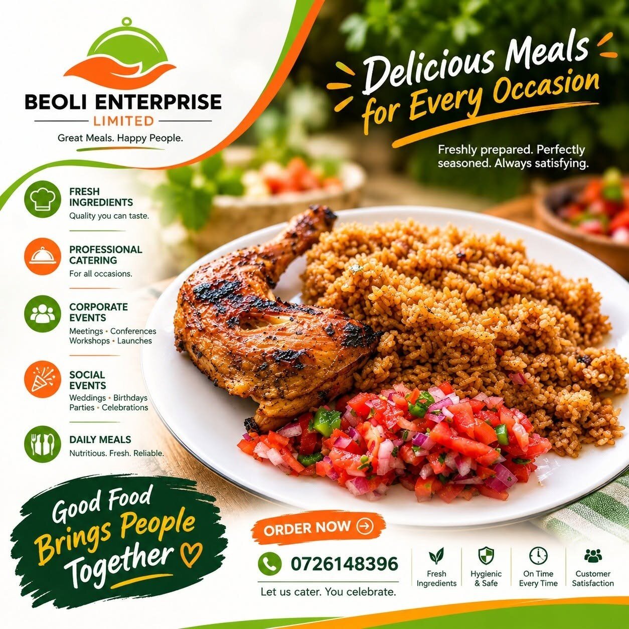 Beoli catering presentation